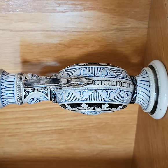 ⚱️HP⚱️Antique German Salt-Glazed Stoneware Vase 19th Century Historismus Period - Picture 5 of 15